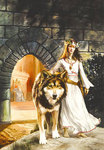 Волки Волк с принцессой аватар