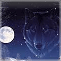 Волки Волк и луна аватар