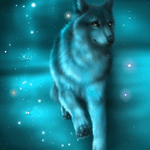 Волки Волк в мерцаннии звезд аватар