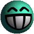 Смех Зеленый смайл рассмеялся аватар