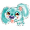 Собаки Щенок доброжелательный с высунутым языком аватар
