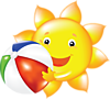 Солнышко, солнце Солнышко с мячиком аватар