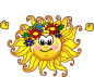 Солнышко, солнце Солнышко с цветами в волосах аватар