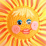 Солнышко, солнце Вязаное солнце аватар