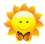 Солнышко, солнце Солнышко с бабочкой аватар