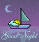 Сон Спокойной ночи! Смайлик плывет на кораблике сна аватар