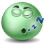 Сон Зеленый смайлик уснул аватар