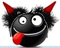 Страх Черный смайлик - дьявол аватар