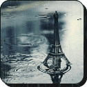 Город Фигурка эйфелевой башни мокнет под дождём аватар