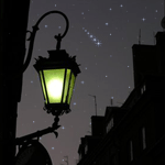 Город Падающие звёзды над спящим городом аватар