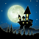 Город Фантастический дом на фоне луны аватар