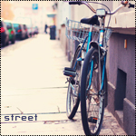 Город Велосипед стоит на улице (street) аватар