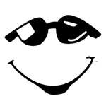 Улыбка Смайлик в темных очках аватар