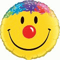 Улыбка Улыбающийся смайл с разноцветными волосами аватар