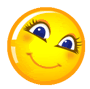 Улыбка Смайлик хлопает глазками с длинными ресницами и улыбается аватар