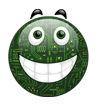 Улыбка Темнозеленый смайл улыбается аватар