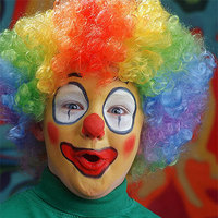 Цирк Клоун с яркой прической аватар