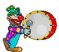 Цирк Клоун с барабаном аватар