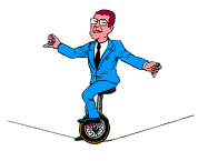 Цирк Мужчина на канате (на колесе) аватар