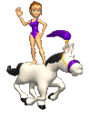 Цирк Девушка скачет на лошади аватар