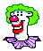 Цирк Клоун с зеленой шевелюрой аватар