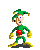 Цирк Клоун в зеленом оформлении аватар