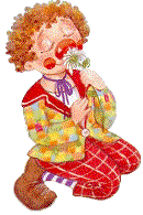 Цирк Клоун с цветком аватар