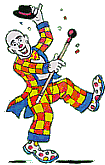 Цирк Клоун в шахматном костюме аватар