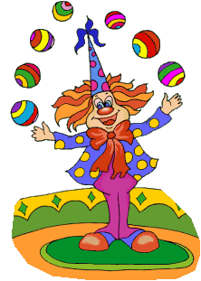 Цирк Клоун жонглер аватар
