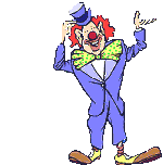 Цирк Клоун в синем костюме аватар