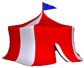 Цирк Цирковой тенд - красно-белый аватар