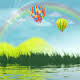 Воздушные шарики Шары летят над землей аватар