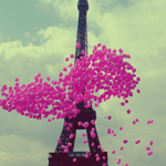 Воздушные шарики Розовые шарики на фоне эйфелевой башни аватар