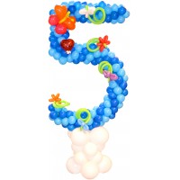 Воздушные шарики Плетеная цифра 5 из шаров аватар
