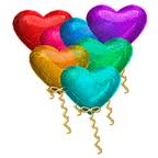Воздушные шарики Разноцветные шарики - сердца аватар