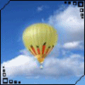Воздушные шарики Жёлтый воздушный шар парит в облаках аватар