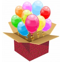 Воздушные шарики Коробка сюрприз с шарами аватар