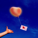 Воздушные шарики Конверт с сердечком улетает в небо на шарике аватар