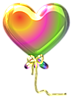 Воздушные шарики Разноцветное сердечко- шарик аватар