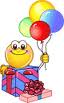 Воздушные шарики Смайлик с подарком и шарами аватар