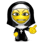 Девочки Смайлик-монахиня аватар