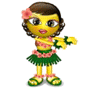 Девочки Девочка- смайл в костюме папуасов аватар