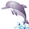 Дельфины Дельфин в прыжке. Брызги аватар