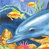 Дельфины Дельфин среди рыб аватар