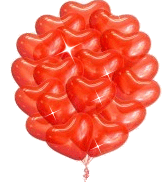 День рождения Шар из шариков-сердечек аватар