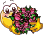 День рождения Смайлик с цветами аватар