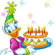 День рождения Гусенок с тортом аватар
