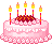 День рождения Розовый торт аватар