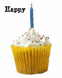 День рождения Праздничное пирожное со свечкой аватар