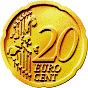 Деньги, золото 20 евро аватар